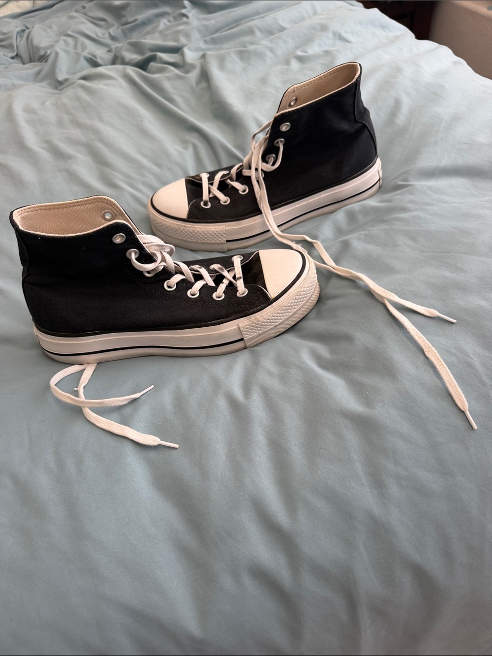 Converse Black & White High-Top Sneakers - Picture 2 of 5